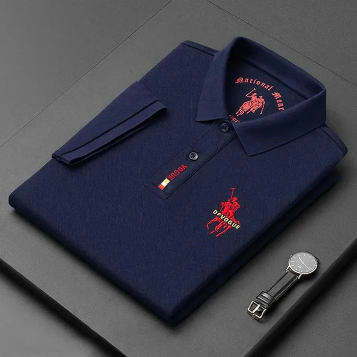 Camisa Polo Vogue Bordada Coreana Original (¡Recibe un Reloj Minimalista de Regalo!)