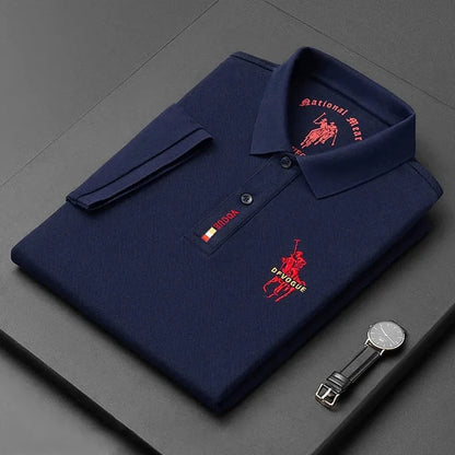 Camisa Polo Vogue Bordada Coreana Original (¡Recibe un Reloj Minimalista de Regalo!)