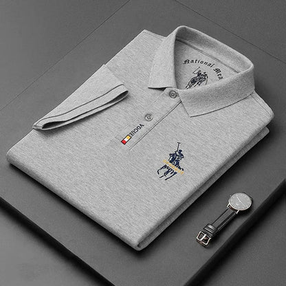 Camisa Polo Vogue Bordada Coreana Original (¡Recibe un Reloj Minimalista de Regalo!)