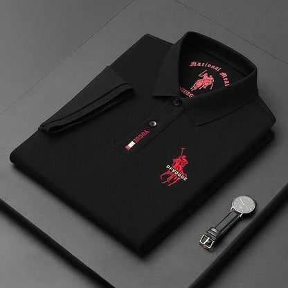 Camisa Polo Vogue Bordada Coreana Original (¡Recibe un Reloj Minimalista de Regalo!)