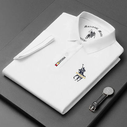 Camisa Polo Vogue Bordada Coreana Original (¡Recibe un Reloj Minimalista de Regalo!)