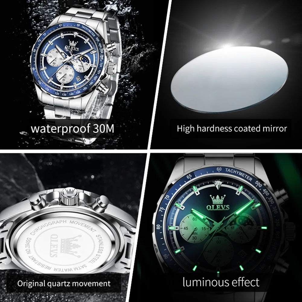 OLEVS Para Hombre Reloj Clásico Original