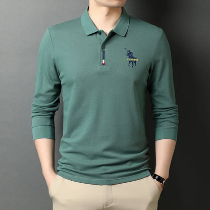Camisa Larga Polo Vogue Con Bordado Coreano Original (Te Regalan Un Reloj Minimalista)