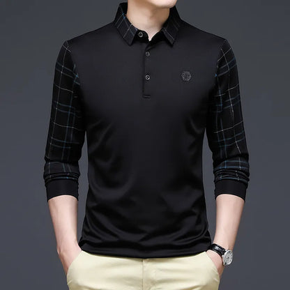 Camisa Polo Religari de Manga Marga Con Diseño Único En Mangas y Cuello Original